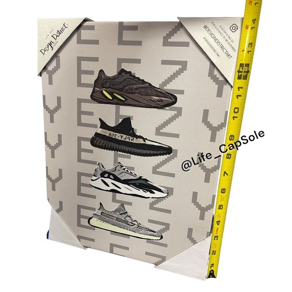 11 x 14 Yeezy Boost Canvas Design District Adidas Shoes DS Wall Art Accent Decor - Picture 6 of 7